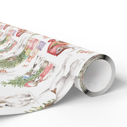 Jack Russell Terrier Christmas Gift Wrap - Holiday Dog Paper