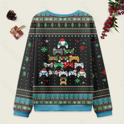 Christmas Gamer Ugly Xmas Sweater, Holiday Game Controller Sweatshirt, Festive Gaming Tee Santa Controller Ugly Sweater, Gamer Shirt Gift