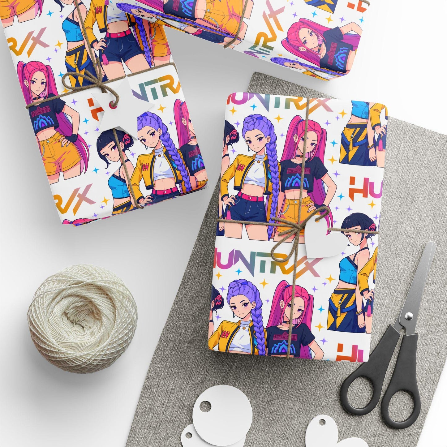 K-Pop Demon Hunter Wrapping Paper | Colorful Pop Star Gift Wrap | Korean Pop Aesthetic Gift Wrap for Birthdays, Fans & Holidays