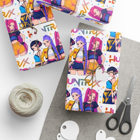 K-Pop Demon Hunter Wrapping Paper | Colorful Pop Star Gift Wrap | Korean Pop Aesthetic Gift Wrap for Birthdays, Fans & Holidays