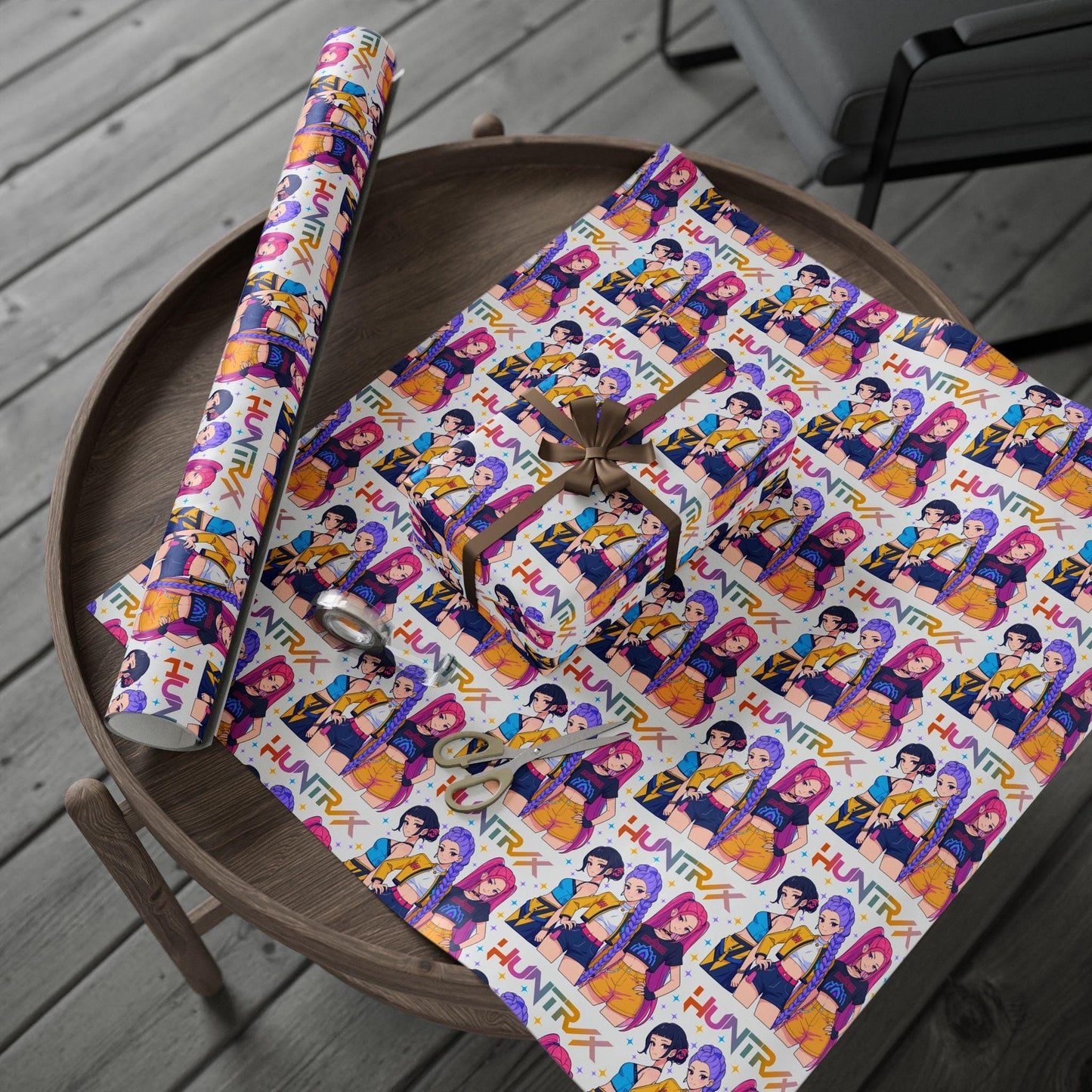 K-Pop Demon Hunter Wrapping Paper | Colorful Pop Star Gift Wrap | Korean Pop Aesthetic Gift Wrap for Birthdays, Fans & Holidays