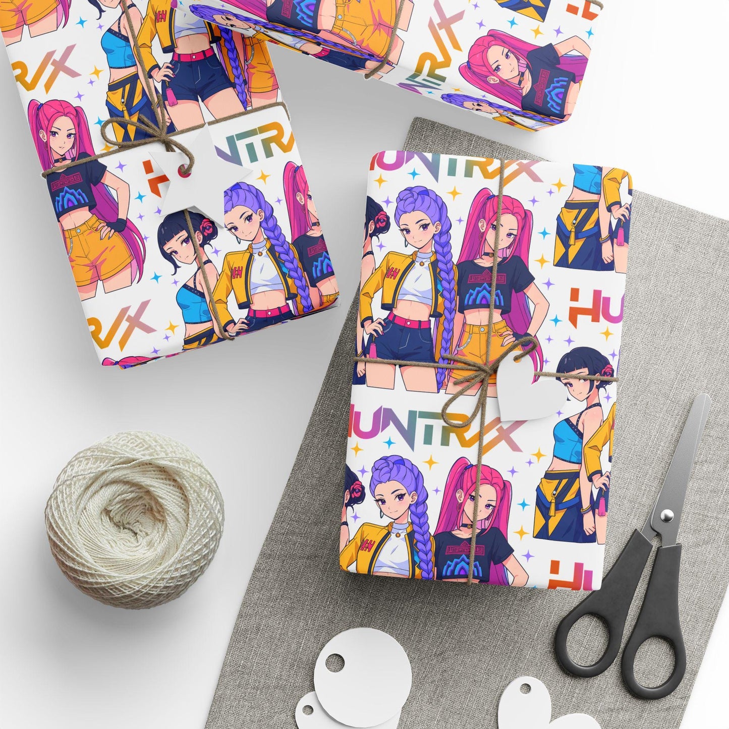 K-Pop Demon Hunter Wrapping Paper | Colorful Pop Star Gift Wrap | Korean Pop Aesthetic Gift Wrap for Birthdays, Fans & Holidays
