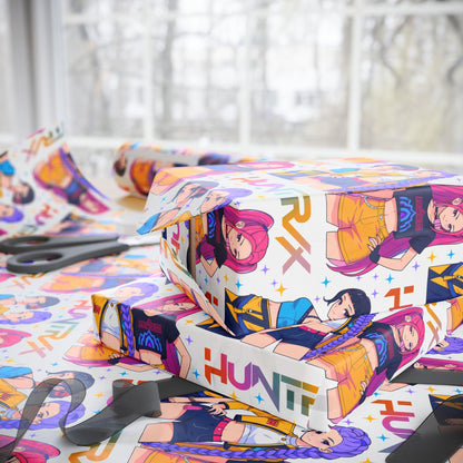 K-Pop Demon Hunter Wrapping Paper | Colorful Pop Star Gift Wrap | Korean Pop Aesthetic Gift Wrap for Birthdays, Fans & Holidays