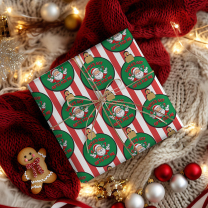 Santa 67 Wrapping Papers, 67 Meme Funny Christmas Gift Wrap for Kids, Santa Brain Rot Funny Gift Idea, Holiday Wrapping Roll