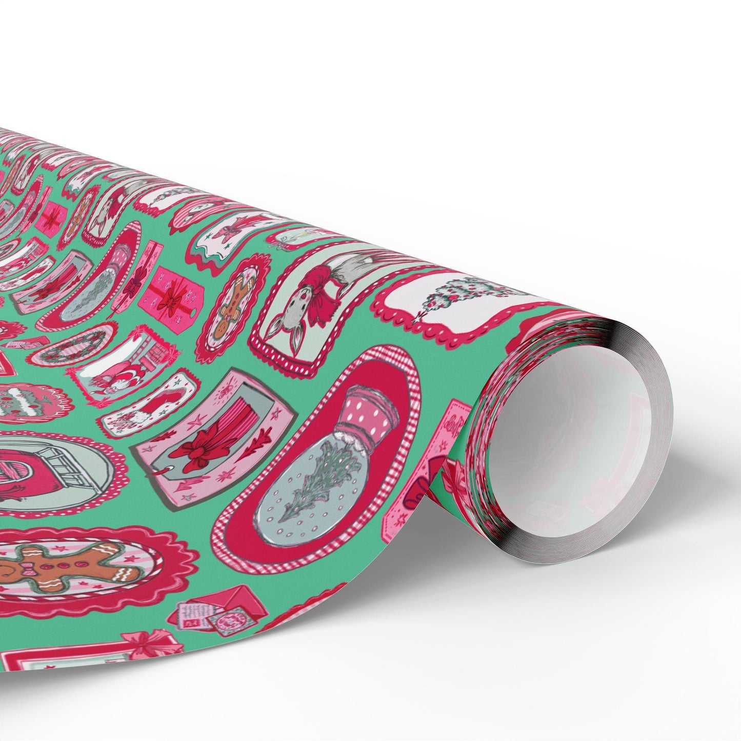 PINK Wrapping Papers, Preppy Christmas Gift Wrap for Kids, Childrens Gift Idea, Bright Gift Idea, Holiday Gift Wrapping