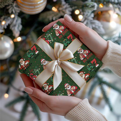 67 Wrapping Papers, 67 Meme Funny Christmas Gift Wrap for Kids, Santa Brain Rot Funny Gift Idea, Holiday Wrapping Roll