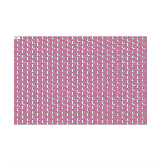 Wrapping Paper Sheets, Cute Nessie from Apex Legends, Christmas Gift Wrap, Unique Holiday Present, Party Supplies, Game Room Decor Pink