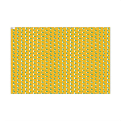 Cute Nessie from Apex Legends, Christmas Gift Wrap, Unique Holiday Present, Party Supplies, Game Room Decor Yellow Wrapping Paper Sheets