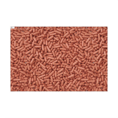 Glizzy Glizzie Wrapping Paper Hotdogs White Elephant Christmas Funny Gag Gift, Wrapping Paper Roll, Holiday, Party Favor, Joke gift