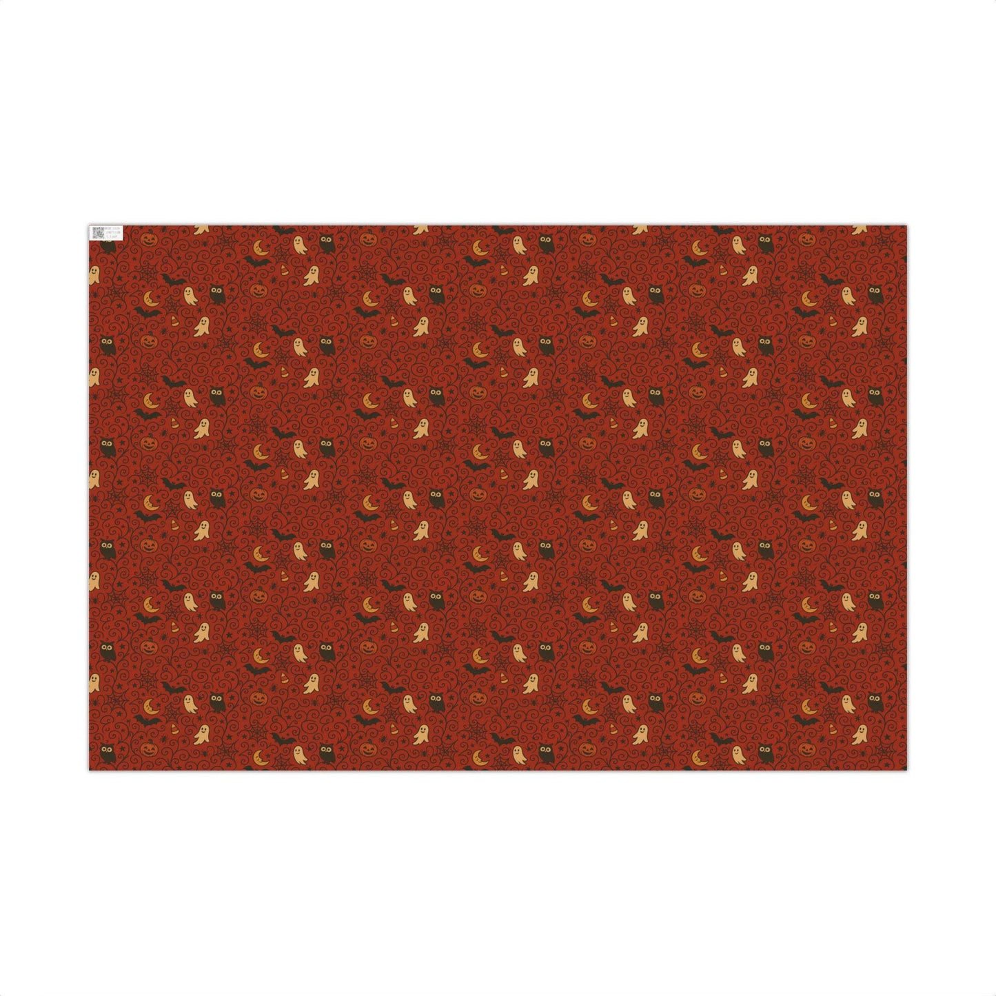 Wrapping Paper Set, Halloween Pattern Rae Dunn Inspired Ghost Bat Pumpkin Moon Owl, Gift Wrap Roll, Scrapbooking Decor, DIY Projects,