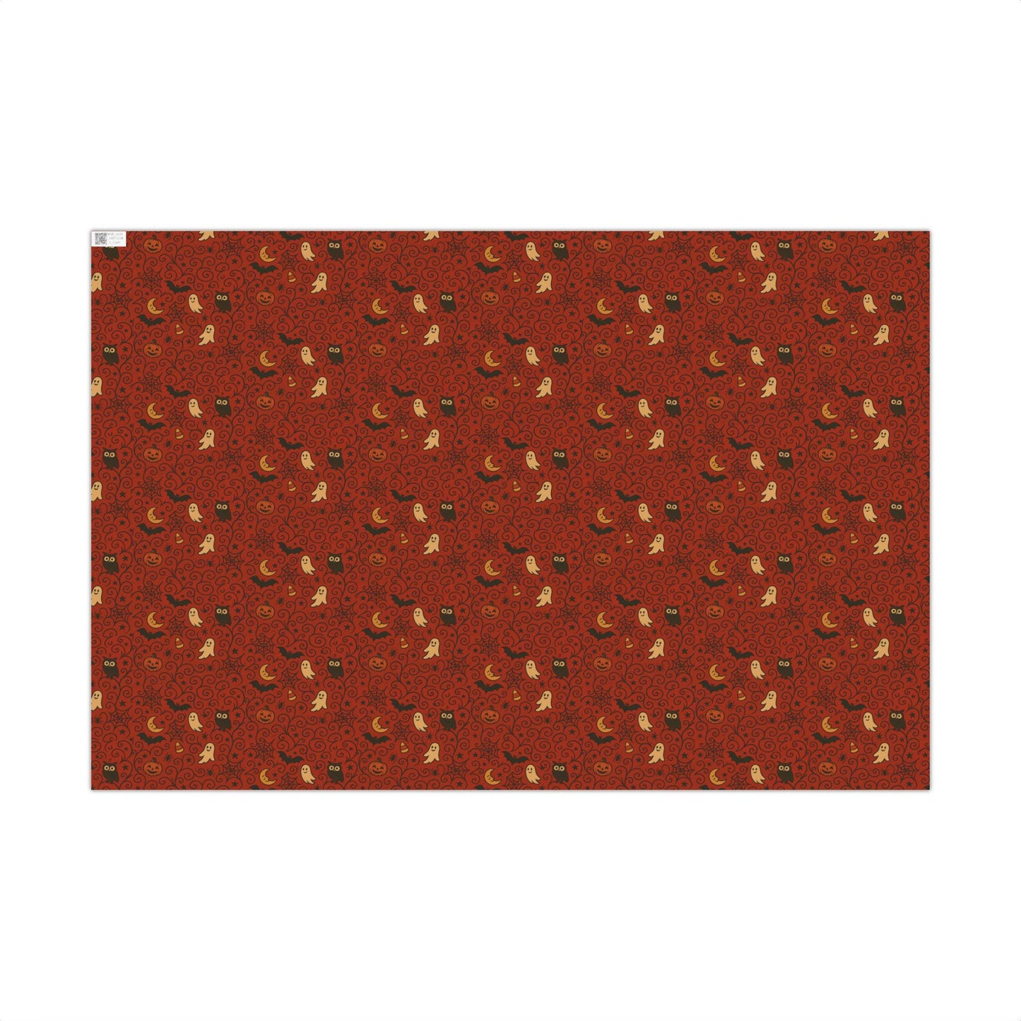 Wrapping Paper Set, Halloween Pattern Rae Dunn Inspired Ghost Bat Pumpkin Moon Owl, Gift Wrap Roll, Scrapbooking Decor, DIY Projects,