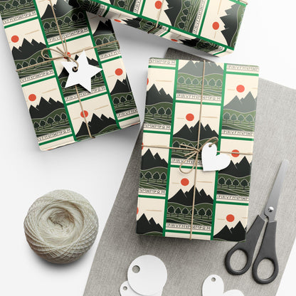 Gift Wrap Papers, Lord of the Rings Hobbit Inspired, Scrapbooking, Crafting, Party Decor, Holiday Gift Wrap