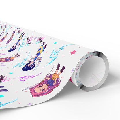 K-Pop Demon  Hunter Anime Wrapping Paper | Cute Chibi Gift Wrap | Kawaii Character Wrap | Korean Pop Fan Art | Aesthetic Gift Wrap Sheets