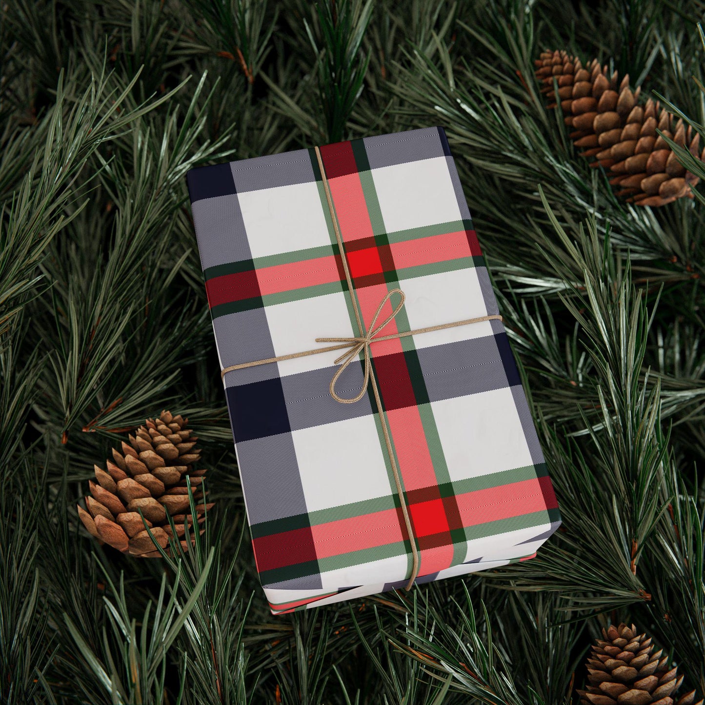 Plaid Wrapping Papers, Vintage Plaid GIFT WRAP, Raulph Lauren Christmas, Rustic Holiday,  Plaid Festive HOLIDAY Paper