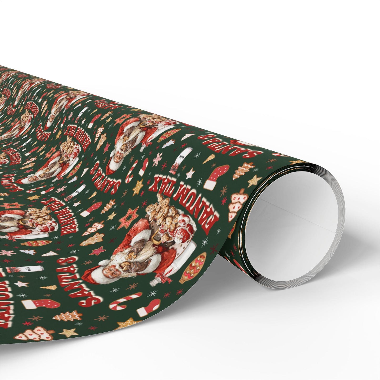 Kids Wrapping Paper, Fanum Tax Meme Christmas Gift Wrap, Kids Funny Wrapping Paper, Brain Rot Gift Idea, Santa Meme, Holiday Gift Wrap