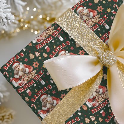 Kids Wrapping Paper, Fanum Tax Meme Christmas Gift Wrap, Kids Funny Wrapping Paper, Brain Rot Gift Idea, Santa Meme, Holiday Gift Wrap