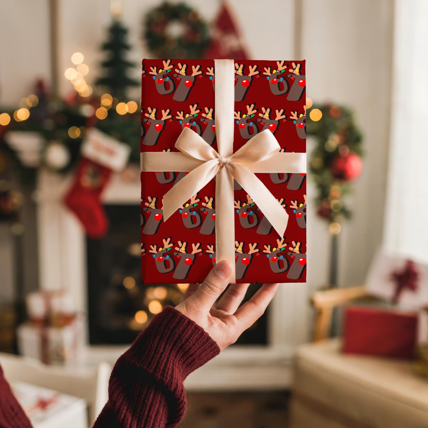 67 Wrapping Papers, 67 Meme Christmas Gift Wrap, Kids Funny Wrapping Paper, Reindeer 67 Wrap, Brain Rot meme, Holiday Gift Wrap