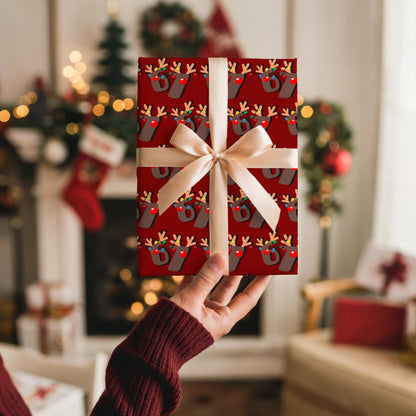 67 Wrapping Papers, 67 Meme Christmas Gift Wrap, Kids Funny Wrapping Paper, Reindeer 67 Wrap, Brain Rot meme, Holiday Gift Wrap