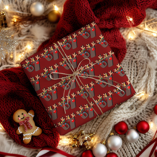 67 Wrapping Papers, 67 Meme Christmas Gift Wrap, Kids Funny Wrapping Paper, Reindeer 67 Wrap, Brain Rot meme, Holiday Gift Wrap
