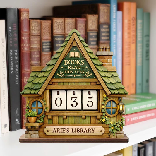 Personalized Book Lovers Decor, Library decor, Book counter sign, Reading Trackers, Books read year, Reading Tracker Gift for Book Lovers