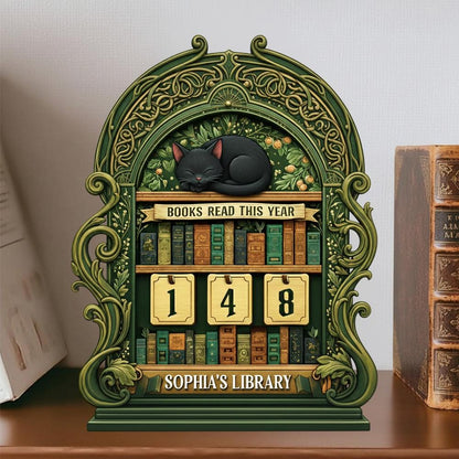 Books Read This Year Counter Wooden Sign, Books Read Tracker, Book Club Exchange Gift, Gift for Book Lovers and Readers, Bookish Gift