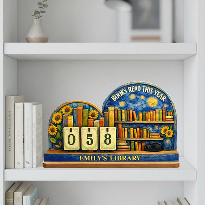 Personalized Book Tracker - Custom Library Decor, Teacher Gift