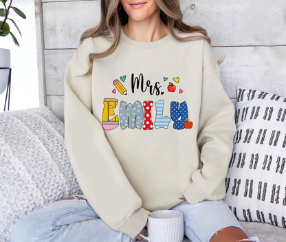 Custom Teacher Shirt, Teacher Name Shirt, Teacher Gifts Personalized, Teacher Appreciation Gifts, Back to School Shirt, Gift for Teacher Day