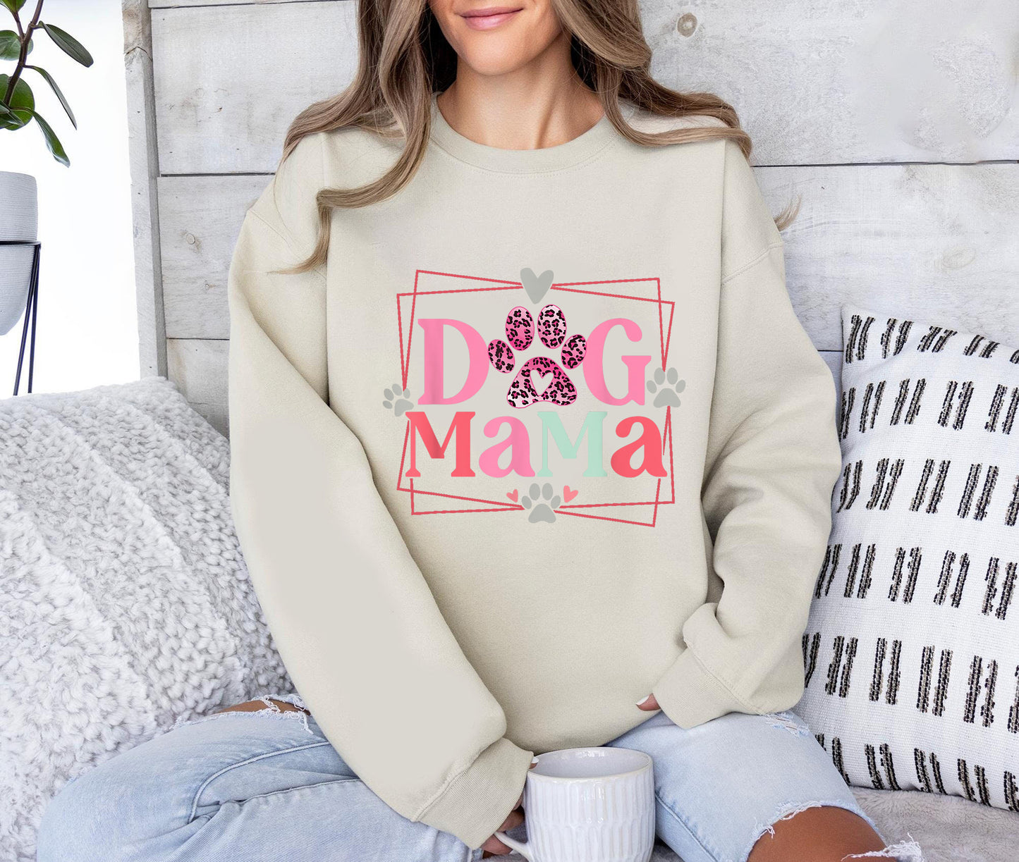 Dog Mama Sweatshirt, Cute Dog Mama Shirt, Gift for Dog Mom