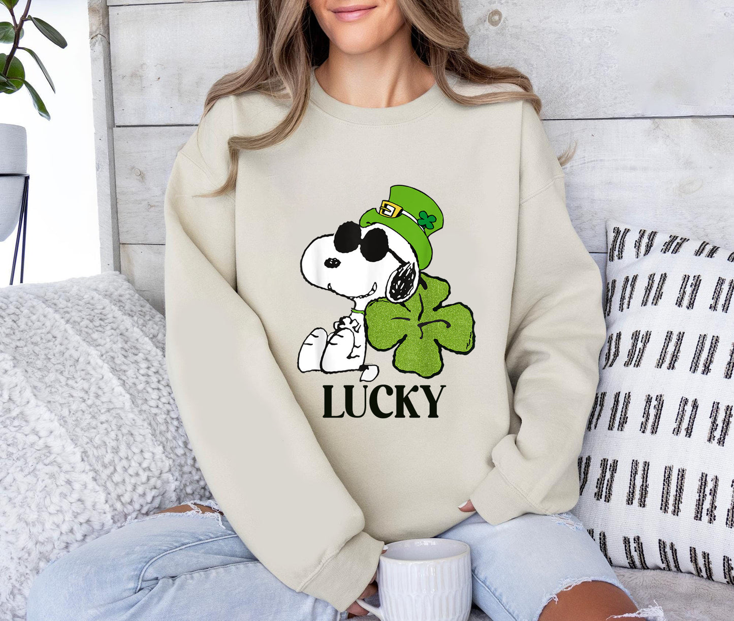 Peanuts St. Patrick's Snoopy Lucky Sweatshirt