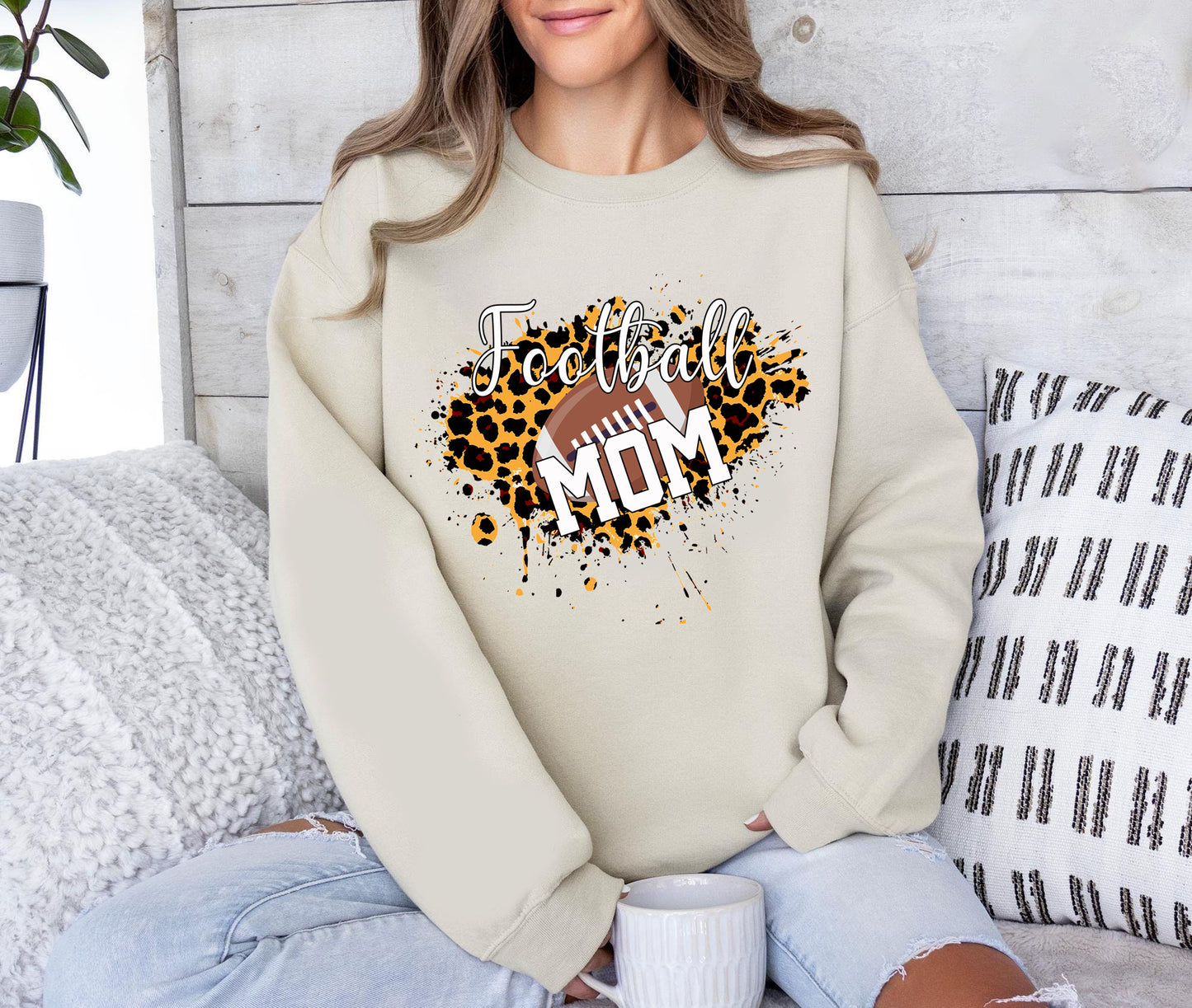 Football Mom Leopard Sweatshirt, Game Day T-Shirts