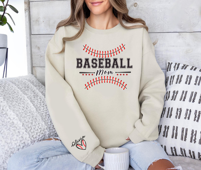 Personalized Baseball Mom Sweatshirt with Kids names, Baseball Hoodie For Women, Sports Mom Shirt, Mothers Day Gift