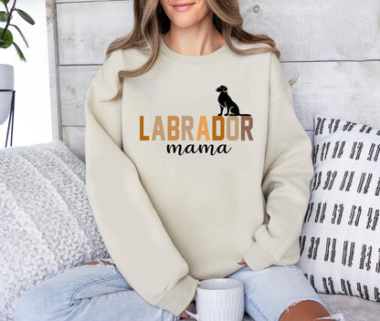 Labrador Mama Shirt, Labrador Retriever Sweatshirt, Dog Crewneck, Dog Lover Gift, Labrador Mom Sweatshirt,