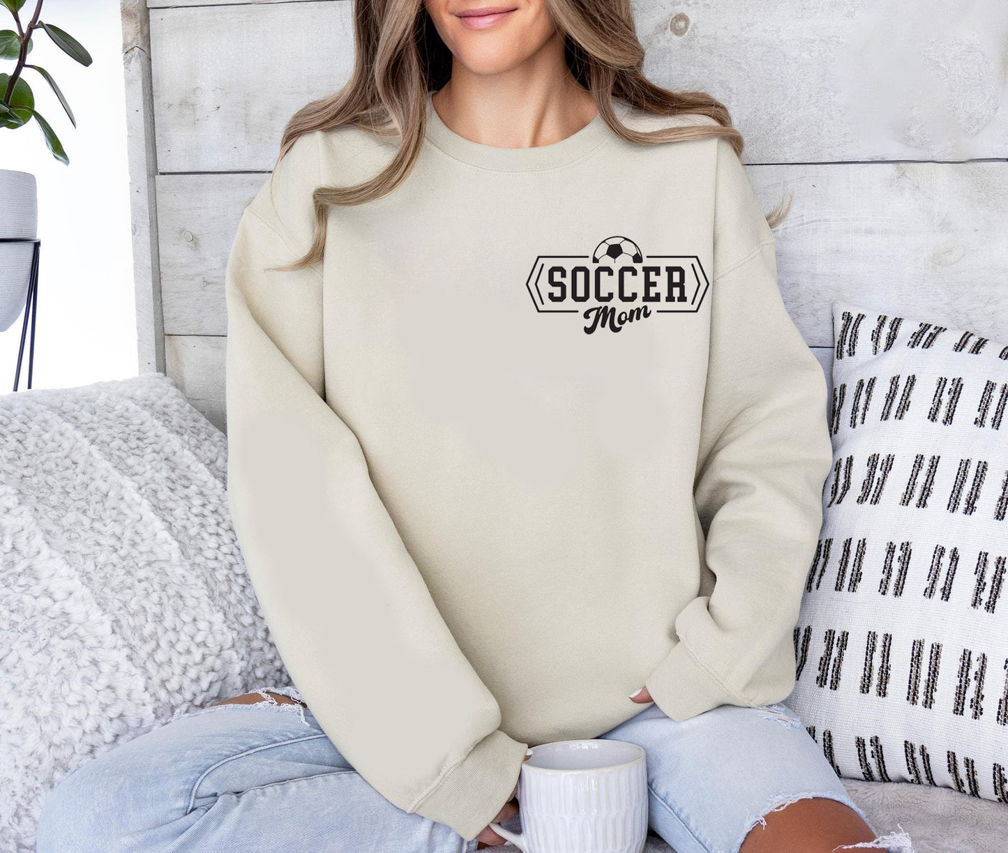 Personalized Soccer Mom Sweatshirt, Custom Soccer Mom Sweatshirt, Customized Soccer Mom Hoodie, Gift For Soccer Mom, Mom Gift