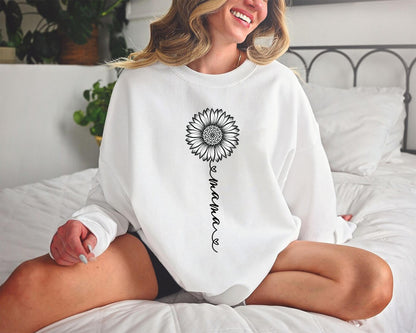 Mama Sunflower Sweatshirt, Cute Mama Shirt, Gift for Mother's Day