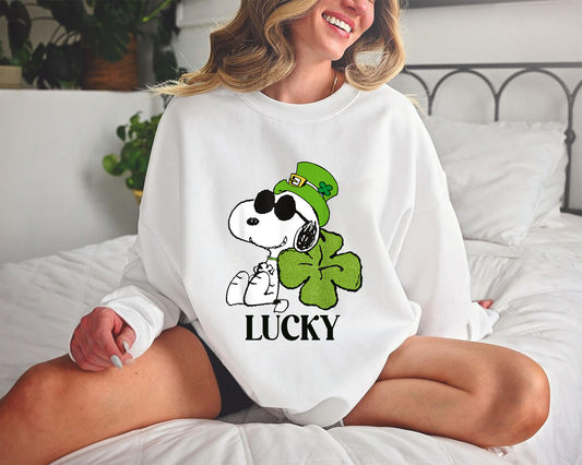 Peanuts St. Patrick's Snoopy Lucky Sweatshirt