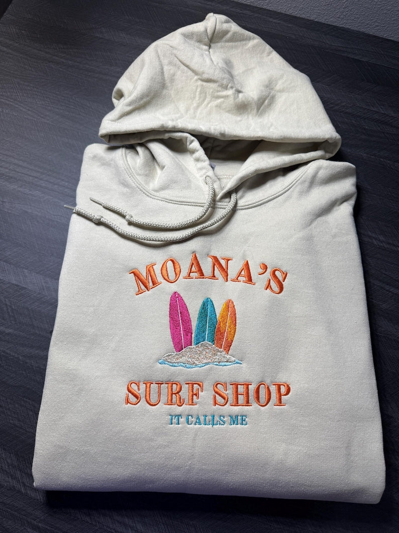 Embroidered Surf Shop Unisex Hoodie Sweatshirt