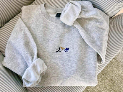 Tiny dragons embroidered sweatshirt, Fourth Wing embroidered sweatshirt, booktok, bookish gifts, dragon, basgiath war college crewneck