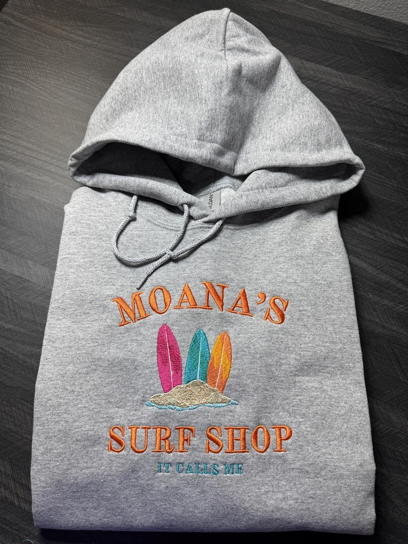 Embroidered Surf Shop Unisex Hoodie Sweatshirt