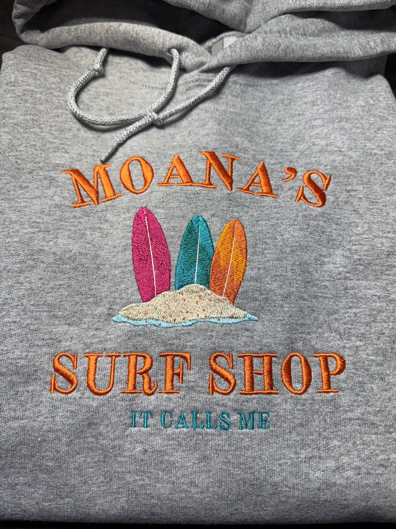 Embroidered Surf Shop Unisex Hoodie Sweatshirt