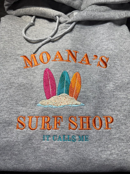 Embroidered Surf Shop Unisex Hoodie Sweatshirt