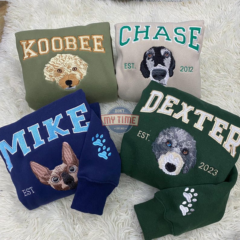 Geansaí Bróidnithe Tosaigh Neodrach, Léine Monagramáilte Íosta, Bronntanas Bróidnéireachta Cochaill Phearsantaithe Crewneck Ró-Mhórmhéide do Mhná 