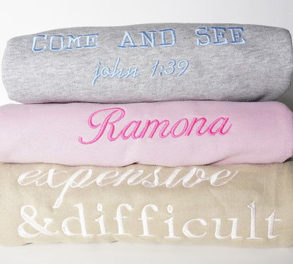 Custom Parrot Portrait Embroidered Sweatshirt,Custom Pet Hoodie,Personalized Pet Face and Pet name Shirt,Gift for Pet Lover,Custom gift