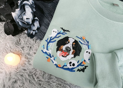 Geansaí Bróidnithe Tosaigh Neodrach, Léine Monagramáilte Íosta, Bronntanas Bróidnéireachta Cochaill Phearsantaithe Crewneck Ró-Mhórmhéide do Mhná 