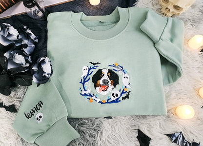 Geansaí Bróidnithe Tosaigh Neodrach, Léine Monagramáilte Íosta, Bronntanas Bróidnéireachta Cochaill Phearsantaithe Crewneck Ró-Mhórmhéide do Mhná 