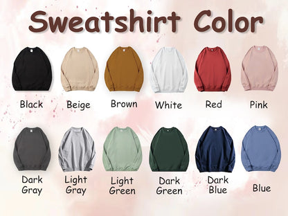 Geansaí Bróidnithe Tosaigh Neodrach, Léine Monagramáilte Íosta, Bronntanas Bróidnéireachta Cochaill Phearsantaithe Crewneck Ró-Mhórmhéide do Mhná 