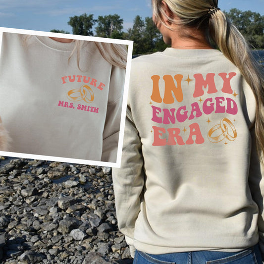 i Mo Geansaí Ré Gafa - Geansaí Bride Saincheaptha, Bronntanas Rannpháirtíochta dá cuid, Bronntanas Cith Bridal, Geansaí Bachelorette