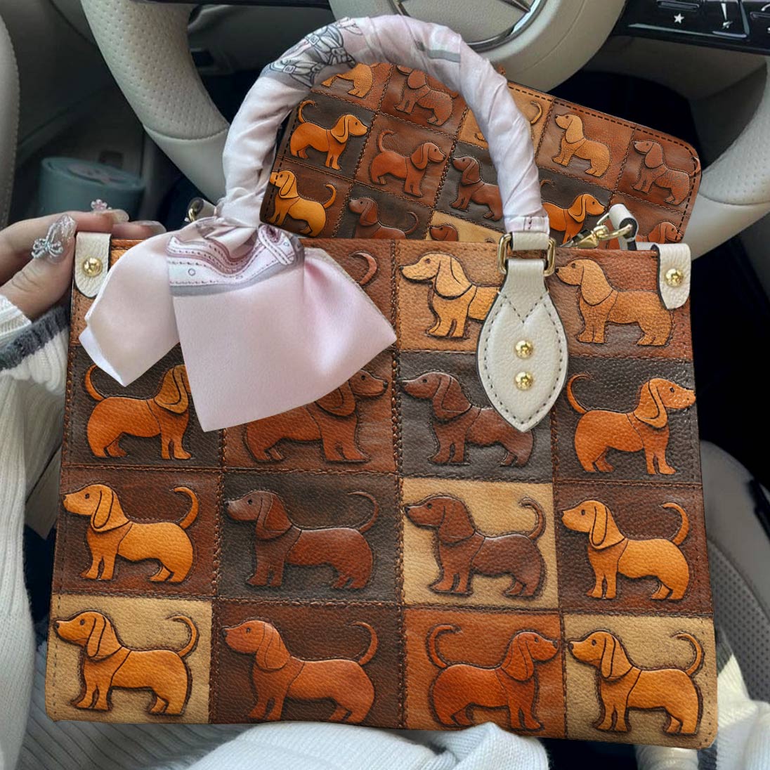 Dachshund Leather Bag Piece Of Love