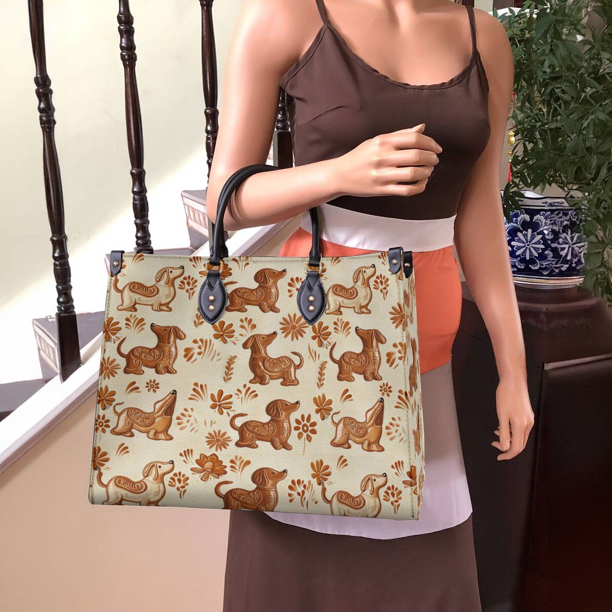 Leather Bag Dachshund Cake