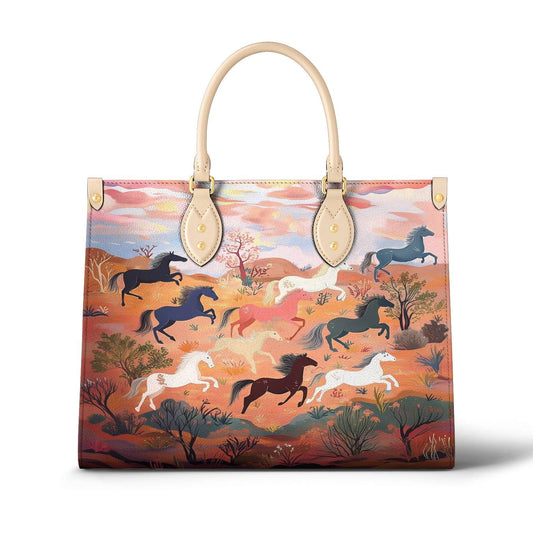 Leather Bag Desert Gallop