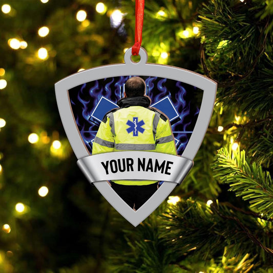 Leprints Personalized EMS EMT Paramedic Christmas Ornament 2023 Custom EMT Uniforms Ornament Paramedic Ornament for Doctor Gifts for Doctor Surgery Medical55, Ornament Decoration, Ornament For Gift, Ornament Christmas